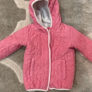 Girls quilted puffer coat